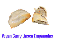 Lade das Bild in den Galerie-Viewer, Curry Linsen Empanadas (vegan) 100 + gr 2 Einheiten Packung
