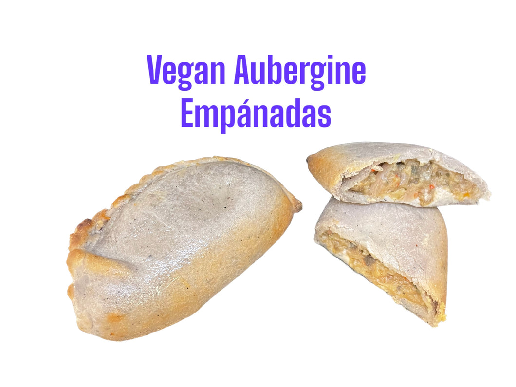 Aubergine - Thymian Empanadas (vegan) 100+ gr - 2 Einheiten Packung